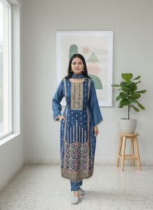 Banarasi Silk Straight Party Wear Suit